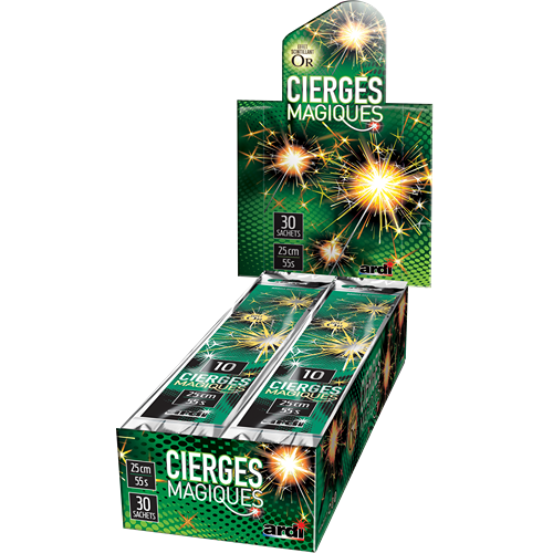 [25102] CIERGES MAGIQUES 25CM