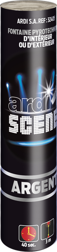 [32405P] ARDI SCENE - Fontaine Int et Ext Argent - 3m / 40s (pièce)