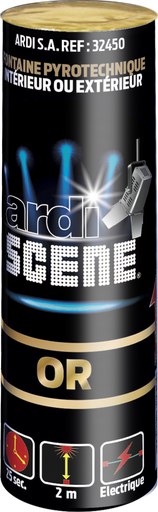 [32450P] ARDI SCENE - Fontaine Int et Ext Or - 2m / 25s (pièce)